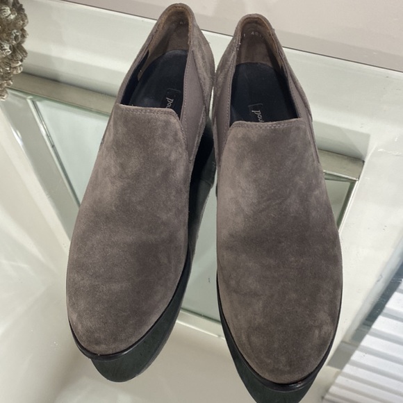 Paul Green Suede Leather Slip On Grey Shoes in size 7 - Picture 3 of 12